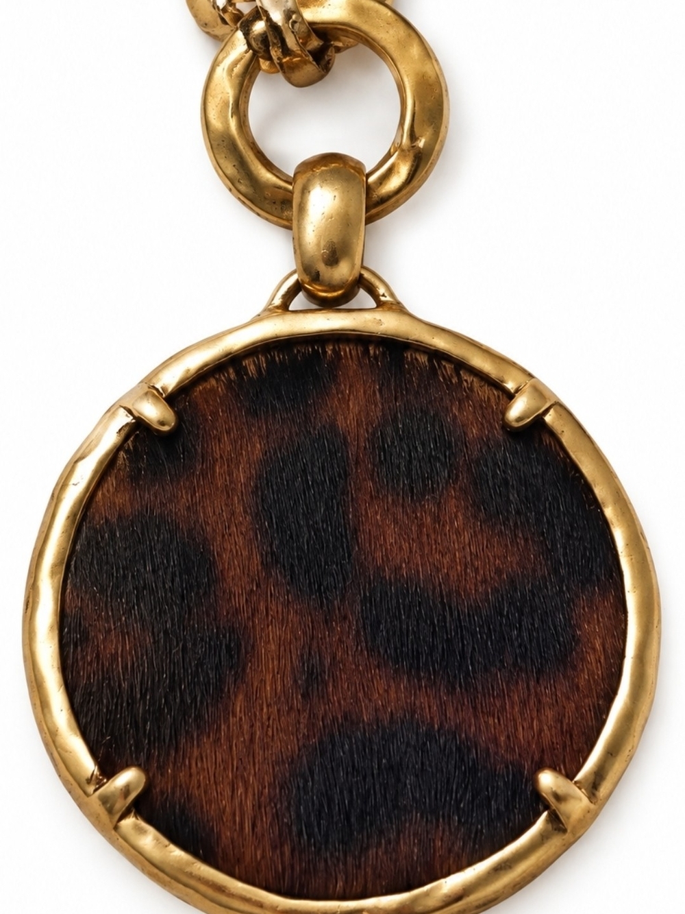 Patricia Nash Gold-Tone Leopard Pendant Statement Necklace 18" - Picture 2 of 3